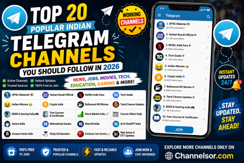 Top Popular Indian Telegram Channels in 2026