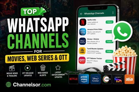Top WhatsApp Channels for Movies, Web Series & OTT